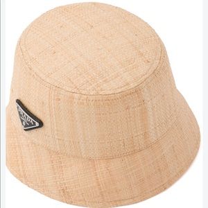 Prada Straw Bucket Hat (size Medium)